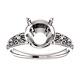 Sterling Silver Round Ring Setting Solitaire Vintage Style 5mm-14mm Video