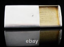 Sterling Silver Slide Action Vesta Case (Advertising Bookmakers) Birmingham 1925