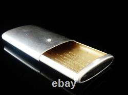 Sterling Silver Slide Action Vesta Case (Advertising Bookmakers) Birmingham 1925