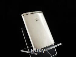 Sterling Silver Slide Action Vesta Case (Advertising Bookmakers) Birmingham 1925
