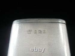 Sterling Silver Slide Action Vesta Case (Advertising Bookmakers) Birmingham 1925