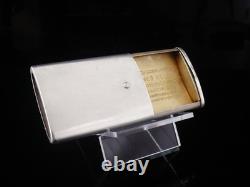 Sterling Silver Slide Action Vesta Case (Advertising Bookmakers) Birmingham 1925