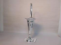 Sterling Silver Trumpet Flower Vase Vintage with Handle 14 HGS CO MINT