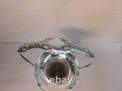 Sterling Silver Trumpet Flower Vase Vintage with Handle 14 HGS CO MINT