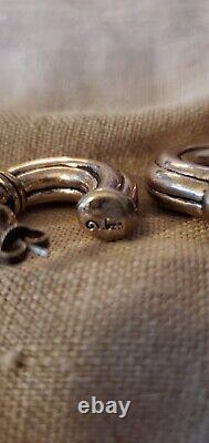 Sterling silver earrings 925 vintage