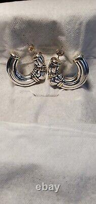 Sterling silver earrings 925 vintage