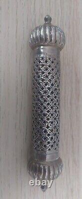 Stunning Pierced Sterling Silver 925 Fuligree Scroll Holder