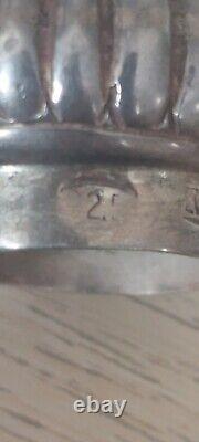 Stunning Pierced Sterling Silver 925 Fuligree Scroll Holder