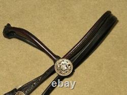 Superb Vintage FILIGREE FLEMING STERLING SILVER Rolled Arabian Headstall Bridle