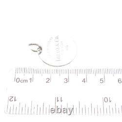 TIFFANY & CO. 925 Sterling Silver Vintage Return to Tiffany Round Tag Pendant