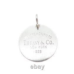 TIFFANY & CO. 925 Sterling Silver Vintage Return to Tiffany Round Tag Pendant