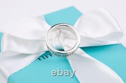 Tiffany & Co. Atlas Ring Vintage Classic Roman Numerals Band in Sterling Silver