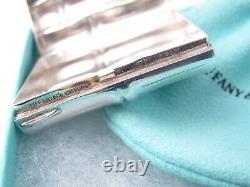 Tiffany & Co RARE VINTAGE Sterling Silver Bamboo Pill Box Container