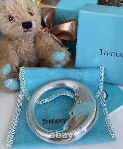 Tiffany&Co Rattle Man In The Moon Baby Teether Sterling Silver VTG