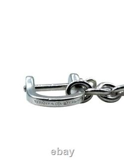 Tiffany & Co. Vintage Sterling Silver Large Double Shackle Valet keychain