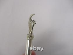 VINTAGE 925 STERLING SILVER JUDAICA TORAH POINTER with CHAIN