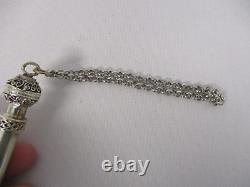 VINTAGE 925 STERLING SILVER JUDAICA TORAH POINTER with CHAIN
