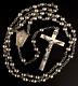 Vintage Diroma All Solid Sterling Silver Rosary Crucifix 18 Long 20.52 Gm