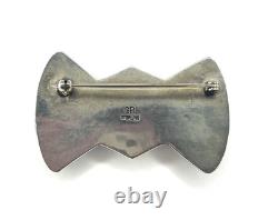 VINTAGE George Begay Turquoise And STERLING SILVER Brooch. Navaho