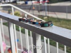 VINTAGE NAVAJO ZUNI STERLING SILVER RINGS (Read Description)