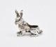 Vintage Sterling Silver Rabbit Pin Cushion 20th Century