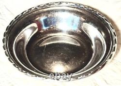 VINTAGE TOWLE STERLING SILVER 6 Silver Flutes Candy/Nut Dish, 117 gr, GUC
