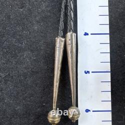 VINTAGE TURQUOISE STERLING SILVER THUNDERBIRD BOLO Ethnic