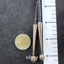 VINTAGE TURQUOISE STERLING SILVER THUNDERBIRD BOLO Ethnic