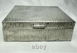 VTG Camusso. 925 Sterling Silver Cigarette Box Made In Peru With Cedar Lining