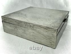 VTG Camusso. 925 Sterling Silver Cigarette Box Made In Peru With Cedar Lining
