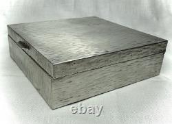 VTG Camusso. 925 Sterling Silver Cigarette Box Made In Peru With Cedar Lining