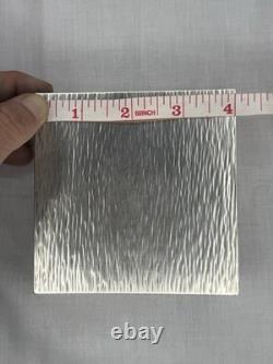 VTG Camusso. 925 Sterling Silver Cigarette Box Made In Peru With Cedar Lining