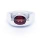 Vvs Garnet Oval Cut With 925 Sterling Silver Ring For Men's #a87