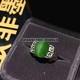 Vvs Green Onyx Oval Cut With 925 Sterling Silver Ring For Men #c262