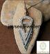 Victorian Vintage Pave Diamond Pendant 925 Sterling Silver Handcrafted