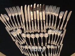 Vintage 1936 Wallace Sir Christopher 48 Pcs For 8 Sterling Silver Flatware Set