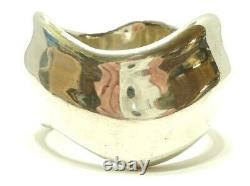 Vintage 1980s Bangle Bracelet Modernist Frederic Jean Duclos Sterling 925 on Wax