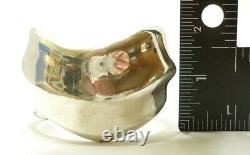 Vintage 1980s Bangle Bracelet Modernist Frederic Jean Duclos Sterling 925 on Wax