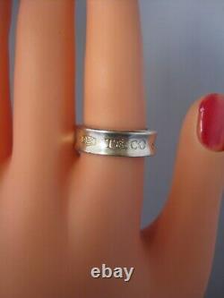 Vintage 1997 Tiffany & Co. T & Co. 1837 Sterling Silver 925 Ring