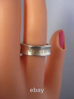 Vintage 1997 Tiffany & Co. T & Co. 1837 Sterling Silver 925 Ring