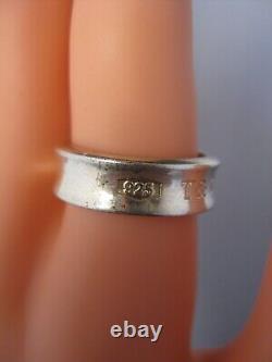 Vintage 1997 Tiffany & Co. T & Co. 1837 Sterling Silver 925 Ring