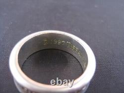 Vintage 1997 Tiffany & Co. T & Co. 1837 Sterling Silver 925 Ring