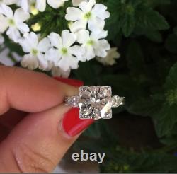 Vintage 2.70 CT Round Moissanite Art Deco Wedding Ring Real 925 Sterling Silver