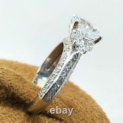 Vintage 2.70Ct Round Cut Simulated CZ Solitaire Wedding 925 Sterling Silver Ring