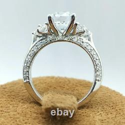 Vintage 2.70Ct Round Cut Simulated CZ Solitaire Wedding 925 Sterling Silver Ring