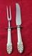 Vintage 2 Piece Sterling Silver Roast Carving Set 10150