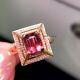 Vintage 2ct Emerald Cut Ruby Solitaire Engagement Women Ring Solid 925 Silver