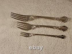 Vintage 44 Piece Gorham Chantilly Sterling Silver Flatware Set