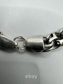 Vintage 7mm Bracelet 925 Sterling Silver Unisex Handmade Joy Link 15.28 g