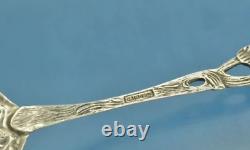 Vintage 800 Sterling Silver Rose Cake Spoon Germany Presentation Decorated Rare